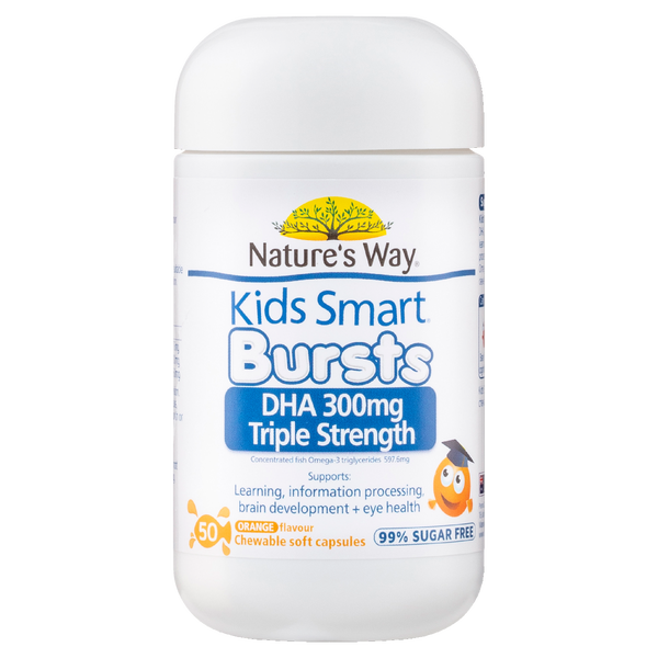 Nature's Way Kids Smart DHA 300mg Triple Strength 50's
