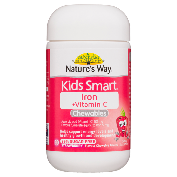 Nature's Way Kids Smart Iron + Vitamin C Chewable 50's