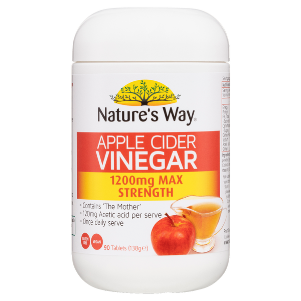 Nature's Way Superfoods Apple Cider Vinegar Max 1200mg 90s