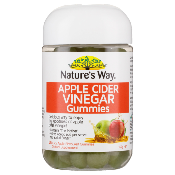 Nature's Way Apple Cider Vinegar Gummies 65 Pack