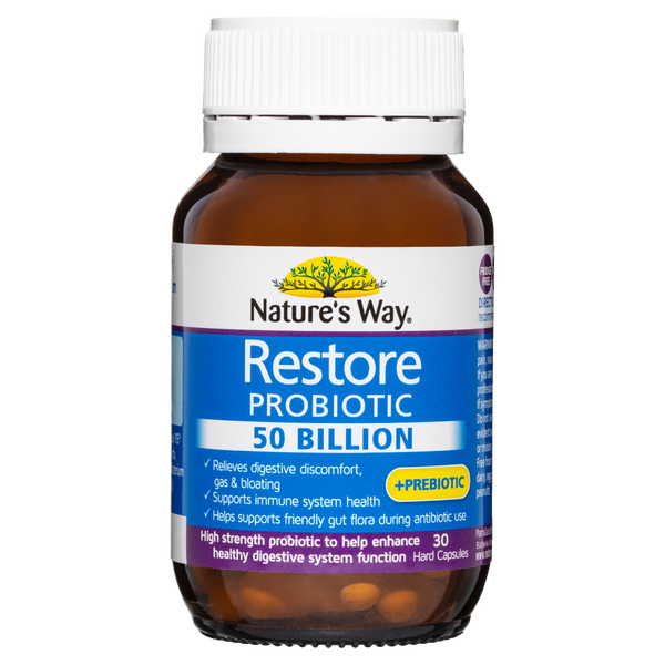 Nature's Way Restore Probiotic 50 Billion 30 Capsules