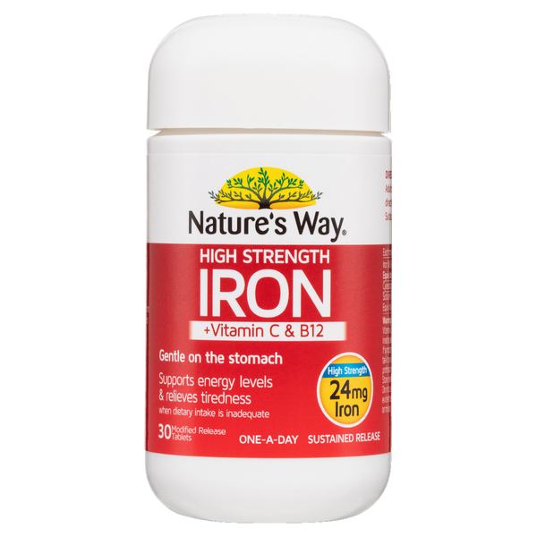 Nature's Way High Strength Iron 30 Tablets
