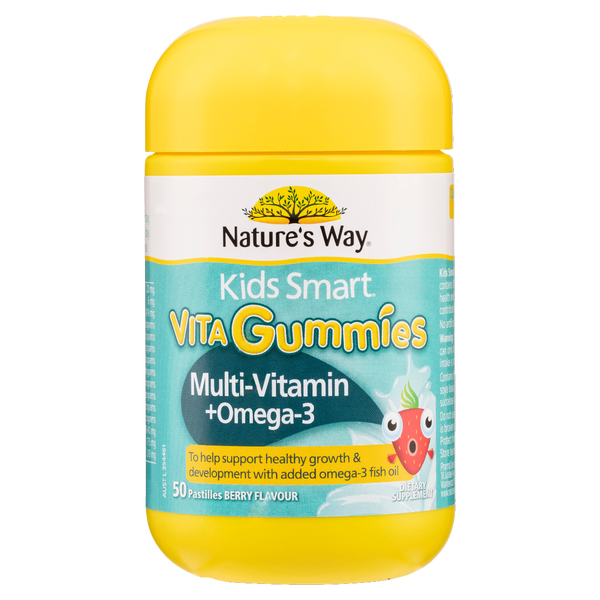 Nature's Way Kids Smart Vita Gummies Multi-Vitamin + Omega-3 50's