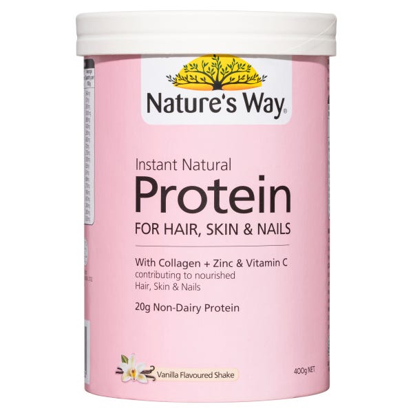 Nature's Way Instant Natural Protein Hair, Skin & Nails + Collagen 400g