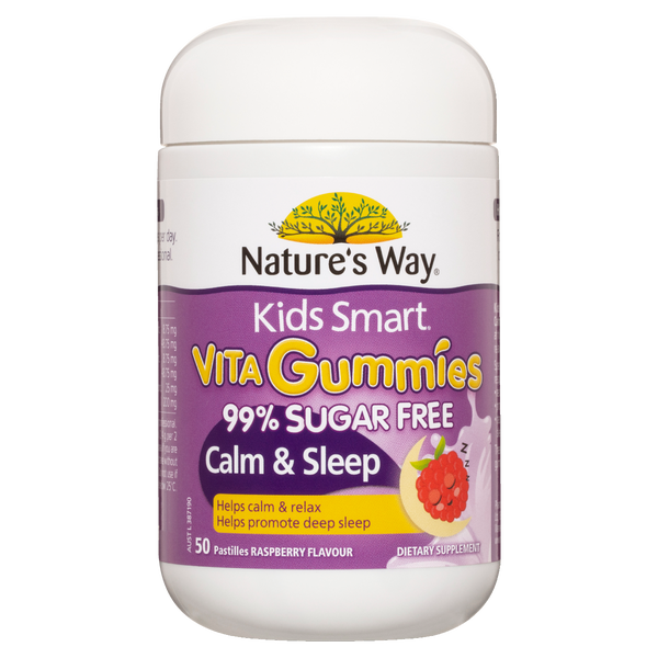 Nature's Way Kids Smart Vita Gummies 99% Sugar Free Calm & Sleep 50's