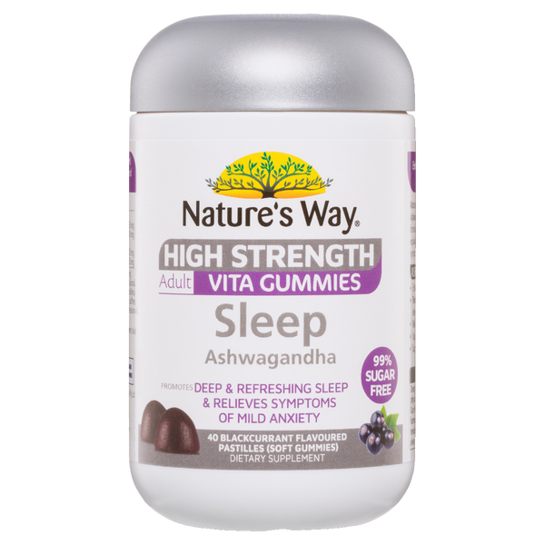 Nature's Way High Strength Adult Vita Gummies Sleep Ashwagandha 40's