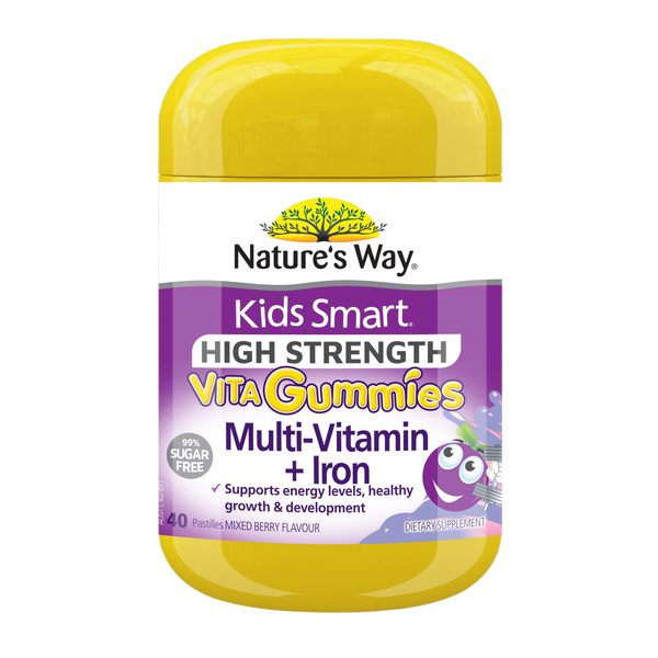 Nature's Way Kids Smart High Strength Vita Gummies Multi-Vitamin + Iron 40s
