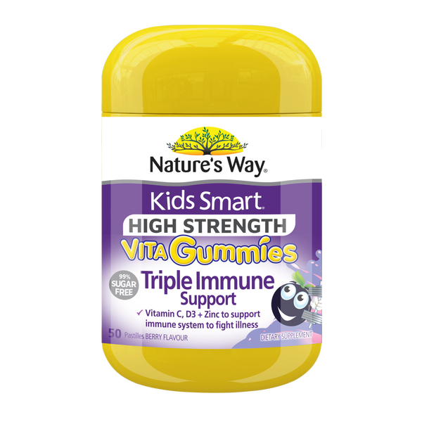 Nature's Way Kids Smart High Strength Vita Gummies Triple Immune Support 50s