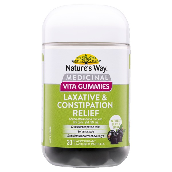 Nature's Way Medicinal Vita Gummies Laxative & Constipation Relief 30's