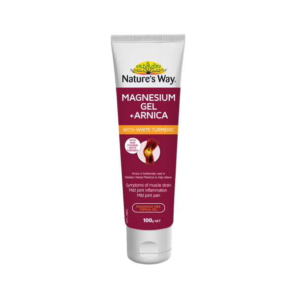 Nature's Way Magnesium Gel + Arnica with White Turmeric 100g