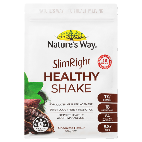 Nature's Way SlimRight Healthy Chocolate Shake 360g
