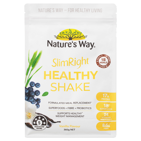 Nature's Way SlimRight Healthy Vanilla Shake 360g