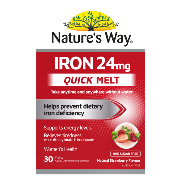 Nature's Way Iron 24mg Quick Melt 30s
