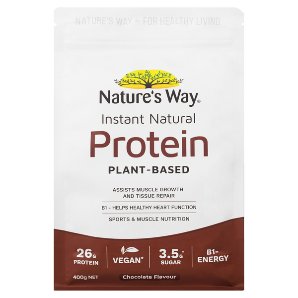 Nature's Way Instant Natural Protein Plant Based Chocolate 400g