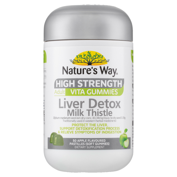 Nature's Way High Strength Adult Vita Gummies Liver Detox Milk Thistle 50s