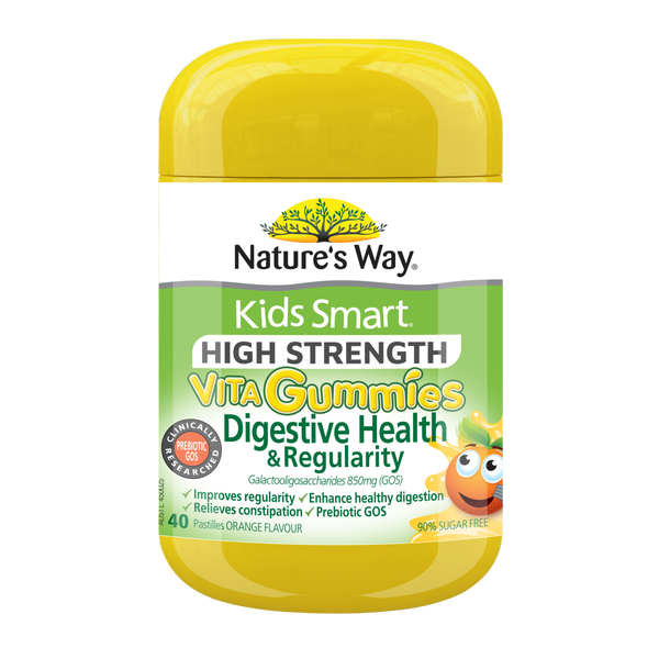Natures Way Kids Smart High Strength Vita Gummies Digestive Health & Regularity