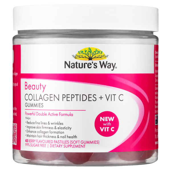 Nature's Way Beauty Collagen + Vit C Gummies 