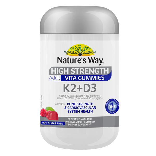 Nature's Way High Strength Adult Vita Gummies K2+D3 30s