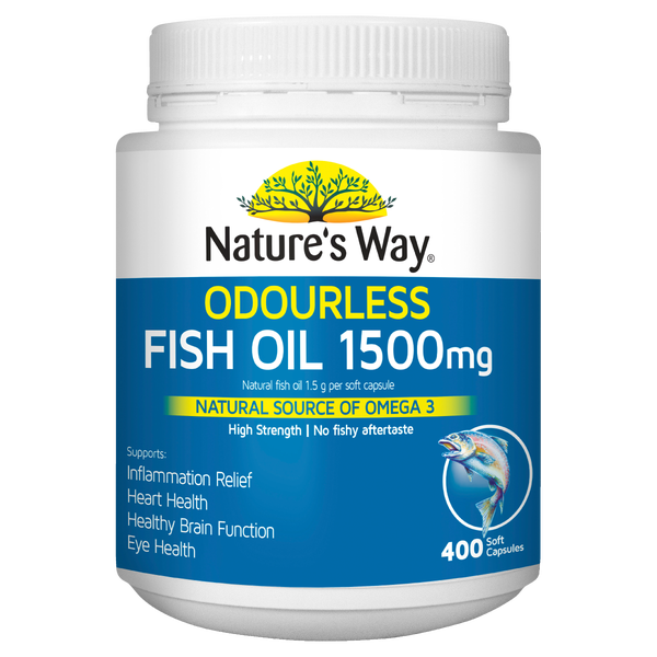 Nature's Way Odourless Fish Oil 1500mg 400s