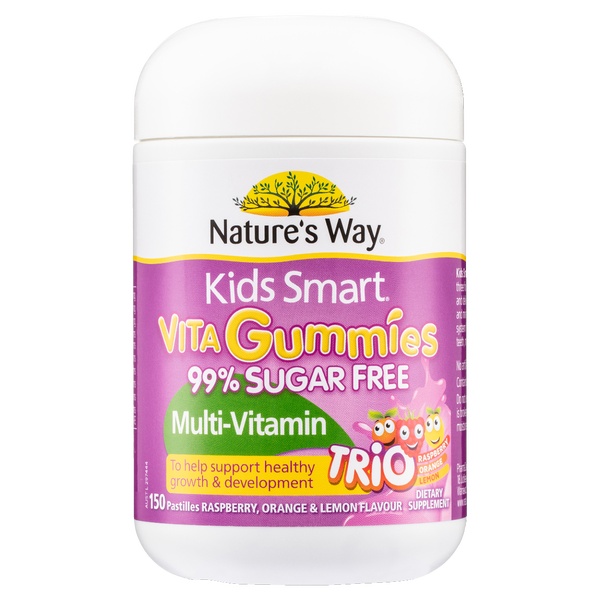 Nature's Way Kids Smart Vita Gummies 99% Sugar Free Multi-Vitamin Trio 150's