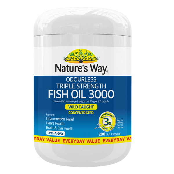 Nature's Way Triple Strength Fish Oil 3000 200s