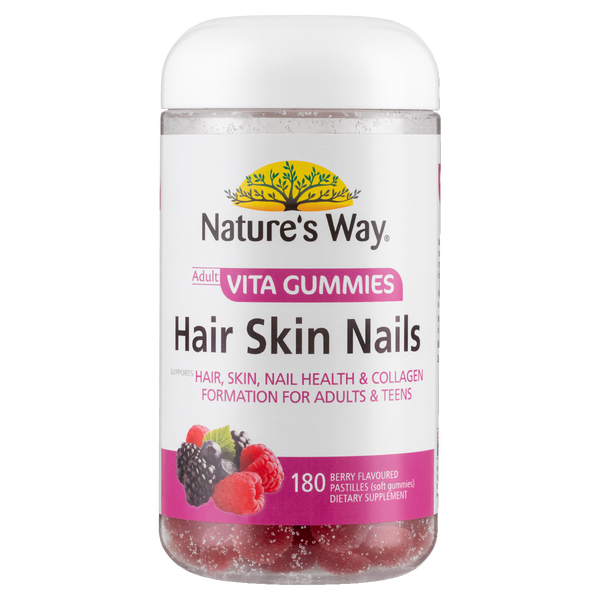Nature's Way Adult Vita Gummies Hair Skin Nails 180s